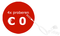 Probeer 4 keer badminton bij BC Orion Enschede
